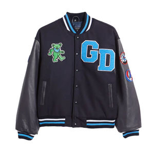 Cuerpo de ool y manga de cuero de vaca real, diseño personalizado, estilo universitario - Product Image 6