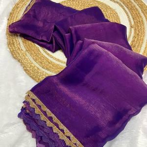 Đẹp Vàng Voan Thiết Kế Màu Vàng <span class=keywords><strong>Saree</strong></span> Cho Đảng Lễ Hội Đám Cưới Phụ Nữ Dân tộc Mặc Nhất Bán Áo Độc Quyền - Product Image 6