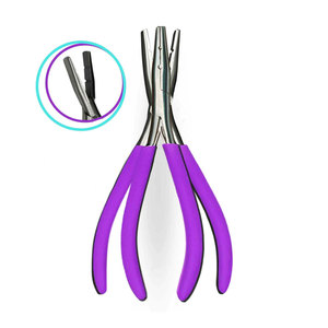 Kit de herramientas de remium APE in para extensiones de cabello, alicates en color púrpura, con logotipo - Product Image 4