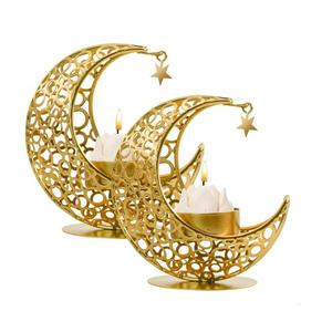 Décoration de la maison, table de fête, Eid Mubarak, bougie, lune, étoile, bougeoir de table, Ramadan, bougeoir pour mariage et occasions religieuses - Product Image 5