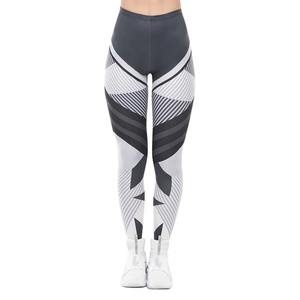 Superbe qualité Legging femme gris foncé 100% coton impression Fitness Leggings dernière mode taille haute femme Leggings pantalons de Yoga - Product Image 2