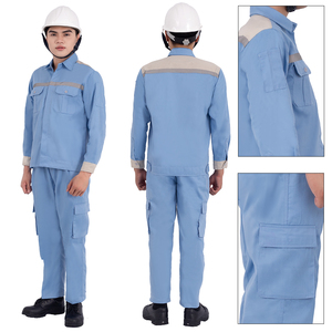 Uniformes industriales duraderos para trabajadores Tela de mezcla de algodón antiarrugas - Product Image 2