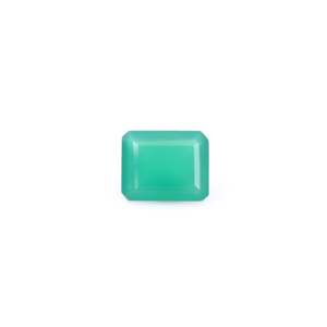 Onyx (Sabza) Facetté 3,61 carats Pierre précieuse en vrac Vert péridot Effet poli Coupe émeraude Pierre minérale Calibrée Rouge Vert - Product Image 1