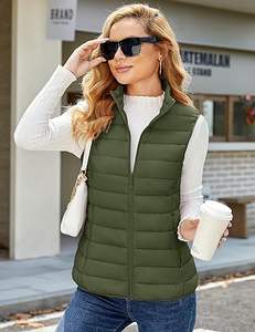 Venta Directa de Fábrica, Chaleco Acolchado con Cierre y Cuello en V, Personalizable, Transpirable, de Alta Calidad, para Hombre, Invierno, Casual - Product Image 2