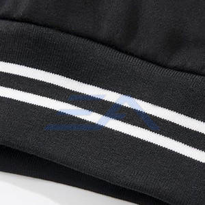 Veste de survêtement pour homme de haute qualité, dernier design, respirante, en coton et laine écologiques, col montant surdimensionné, logo sur le devant - Product Image 6