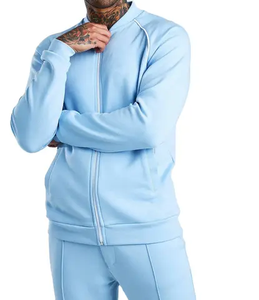 Ensemble sweat-shirt et pantalon de survêtement à col ras du cou pour hommes, deux pièces durables et chaudes pour une tenue décontractée quotidienne - Product Image 1