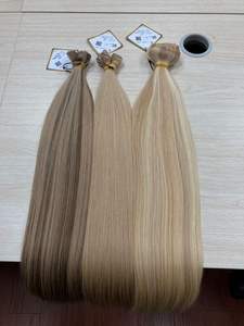 High Quality 100% Remy Vietnamese Human Hair Extension Double Drawn Flat Weft 2mm Bundle Wholesale Raw Unprocessed Wave Style - Product Image 3