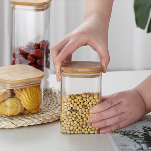 16 Miếng Thủy Tinh Nhà Bếp Lưu Trữ Vuông Thực Phẩm Lưu Trữ Đa Chức Năng Lọ Thủy Tinh Kín Cấp Thực Phẩm Lưu Trữ Container Với Nắp - Product Image 4