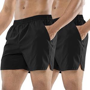 Pantalones cortos para correr de entrenamiento Pantalones cortos de secado rápido activos de 5 pulgadas con bolsillos Venta al por mayor Pantalones cortos de gimnasio transpirables para hombres de entrenamiento - Product Image 2