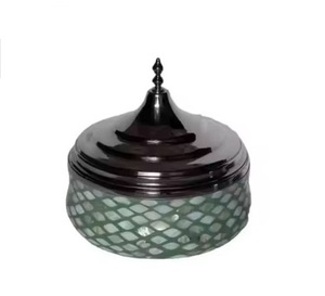 Cacerola de Metal de lujo hecha a mano con soporte de madera perla madre tapa de olla caliente a prueba de fugas de alta calidad para bodas y catering - Product Image 1