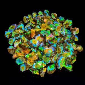 Piedra preciosa en bruto de ópalo de fuego múltiple auténtica para la fabricación de joyas, Chakra curativo, apertura, poder de intuición, suministro artesanal de energía espiritual - Product Image 1