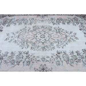 Alfombra Vintage de 5.9x9.7 pies, Alfombra Turca Grande, Alfombra Marrón con Puntos - Product Image 5