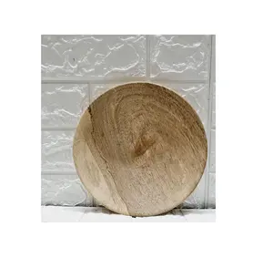 wooden leaf plater tray breakfast tray in wood new leaf design high quality plater with small size natural wood color