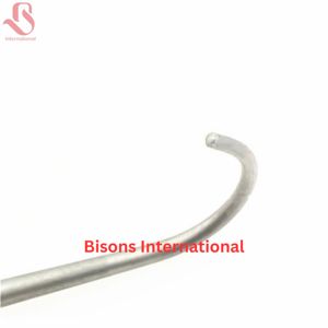 Crochet orthopédique manuel en acier inoxydable BISONS INTERNATIONAL, rehausseur de genou et rétracteur de hanche, manche en bois, instruments chirurgicaux - Product Image 3