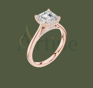 Aqua jewels Bague en or 14K empilable pour femme avec un style minimaliste délicat - Product Image 1