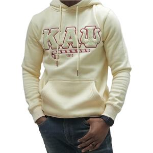 <b>Cream</b> Color College University Custom Printed 100% Cotton Greek Letters Knitted Men's Pullover <b>Hoodies</b> Sororities Fraternity - Product Image 5