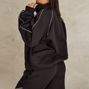 ชุดวอร์มผ้าไนลอนคุณภาพพรีเมียมเสื้อแจ็คเก็ตแบบมีซิปกันน้ำน้ำหนักเบาชุดกันลมชุดออกกำลังกายผู้หญิง - Product Image 3