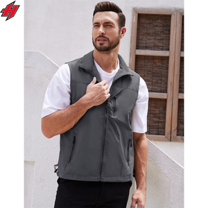 Chalecos de lana de invierno para hombre, chalecos gruesos y cálidos, prendas de vestir informales, chalecos térmicos Softshell, chaqueta sin mangas para hombre, ropa - Product Image 2