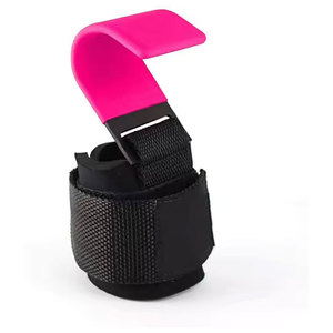 ตะขอยกน้ำหนักทำจากนีโอพรีนและสายรัดข้อมือช่วยเสริมการจับสายรัดข้อมือสำหรับออกกำลังกายในยิม - Product Image 2