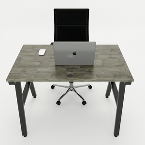 AConcept HBAC001 100x60cm Modern Industrial Design <b>Desk</b> <b>Foldable</b> <b>Office</b> Furniture Assembled Iron Legs for <b>Office</b> Hospital Use - Product Image 2