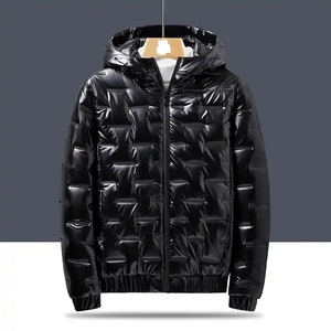 Blouson d'hiver matelassé pour homme, nouvelle conception, qualité supérieure, très chaud, col montant, à capuche, doublure en laine – Meilleures ventes - Product Image 3
