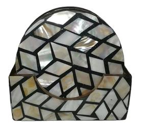 Posavasos Redondos de Madera y Resina Vintage de Tendencia, Posavasos Personalizados Resistentes al Calor, Decoración para Mesa de Hogar, Alfombrillas y Protectores - Product Image 4