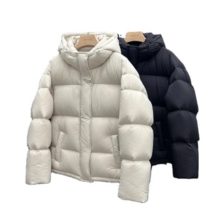 Chaqueta acolchada con capucha de alta calidad para mujer, chaquetas con cremallera de tendencia OEM, chaqueta de invierno impermeable de primera calidad - Product Image 1