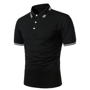 Nouveau design en gros col rabattu 200 GSM salopette à manches courtes pour hommes polo de haute qualité - Product Image 1
