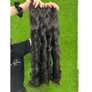 Cheveux vietnamiens de qualité supérieure Double machine trame cheveux vague naturelle cheveux indiens bruts - Product Image 6