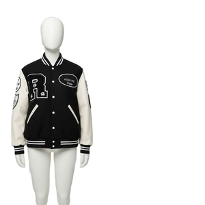 Chaqueta de cuero de lana pesada para hombre, chaqueta universitaria personalizada con diseño de Letterman universitario, abrigo bombardero cálido, fábrica OEM ODM al por mayor - Product Image 6