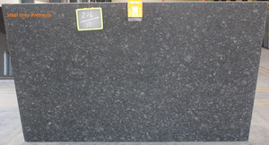 Carreaux de granit gris acier indien Design moderne Finition de surface flammée polie naturelle pour cuisine extérieure Extérieur Grande dalle - Product Image 2