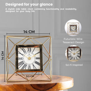 Hiện Đại Xu Hướng dòng chảy Đồng hồ Chic Pin hoạt động đồng hồ bàn với các tính năng trang trí phong cách - Product Image 5