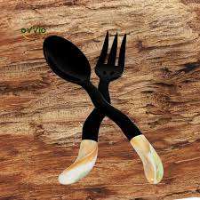 Ensemble de couverts de luxe en corne de buffle, cuillères et fourchettes à caviar, vaisselle de luxe en corne de buffle pour votre table de cuisine - Product Image 6