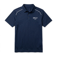 Polo de golf pour homme en polyester et élasthanne, léger, respirant, personnalisé, vert, pour le sport et les loisirs, vêtements de golf OEM.