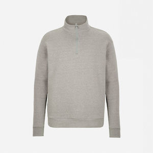 Personnalisé de haute qualité coton mélangé demi-fermeture éclair pull hommes automne ODM léger décontracté confort - Product Image 4
