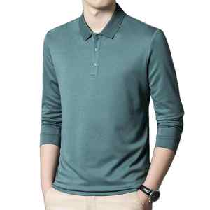 Personalizado 2025 hombres para Polos de gran tamaño de manga corta de manga larga de peso pesado 220gsm casual algodón poliéster estampado patrón - Product Image 2