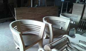 Belle chaise, chaise solide en teck, chaise de salon - Product Image 3