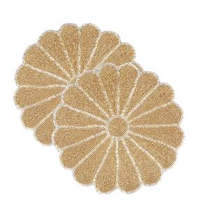 Napperon de table vintage perlé écologique, vente en gros, meilleur prix, solide, pour mariage et banquet, durable, fait main - Product Image 1