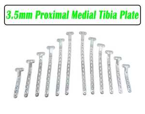 Plaque médiale proximale du tibia (3.5mm) Lot de 12 pièces (L6R6) Implant orthopédique vétérinaire en acier inoxydable - Product Image 2