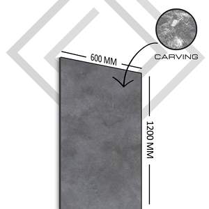 Aspect ciment Noir Argent Finition de sculpture brillante Mat Qualité de surface 60X120 Carreaux De Sol Carrelages De Porcelaine Sol Foshan - Product Image 1