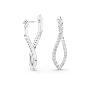 Boucles d'oreilles en diamant de laboratoire 0,788 CT pour femmes, clarté VVS-VS EF, or 18 carats, 14 carats, 10 carats et argent 925, or rose, or jaune, or blanc - Product Image 5