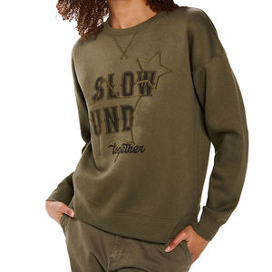 Sudadera Unisex con Cuello Redondo, Estilo Desgastado, Lavado Ácido, Decolorado por el Sol, para Ropa Urbana, Sudadera de Felpa Francesa para Hombre - Product Image 1