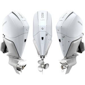 Nouveau moteur hors-bord Mercury Verado V8 300HP, ensemble moteur marin 4 temps, blanc fusion froide, livraison gratuite dans le monde entier - Product Image 3