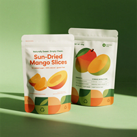 Op maat gedrukte, food grade, staande pouches van BOPP, VMPET en PE-laminaat voor gedroogd fruit met ziplock sluiting
