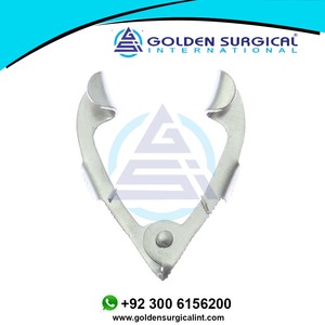 El retractor de tapa quirúrgica Tennant se puede sujetar para cubrir con sutura o banda elástica Par de instrumentos de microcirugía - Product Image 3