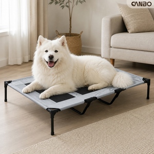 CanboPet <strong>Raised</strong> Outdoor <strong>Dog</strong> <strong>Bed</strong> Elevated Pet Cot with 600D Oxford Teslin Mesh <strong>for</strong> <strong>Large</strong> <strong>Dogs</strong> - Product Image 1