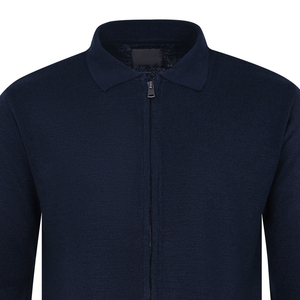 Pull-over uni à fermeture éclair pour hommes, motif uni, respirant, anti-rides, logo, pour l'hiver, personnalisable - Product Image 2