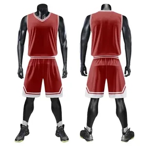 Ensemble de maillots de basket-ball pour hommes tendance 2025, taille plus, chemises respirantes, uniforme d'équipe imprimé, haut - Product Image 4