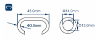 Galvanisé C17 C24 16.9mm 24mm Crown C-Ring Staples Clous Iron Cap Head Fastener Agrafes pour Sofa Mattress Staple Clou