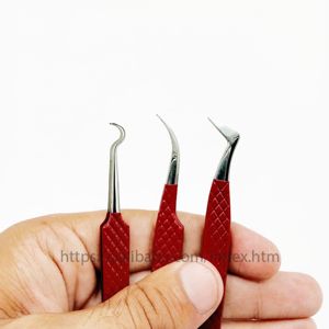 Pinzas de pestañas multicolores con recubrimiento de papel de etiqueta privada Volumen de pinzas de extensión de pestañas de MOQ bajo con punta de fibra - Product Image 6